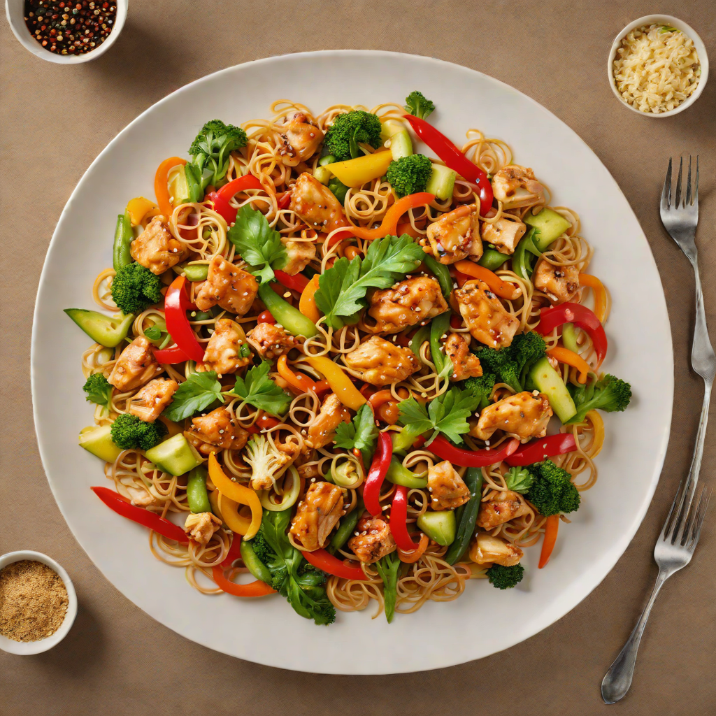Interactive Game-Inspired Spiced Chicken Stir Fry