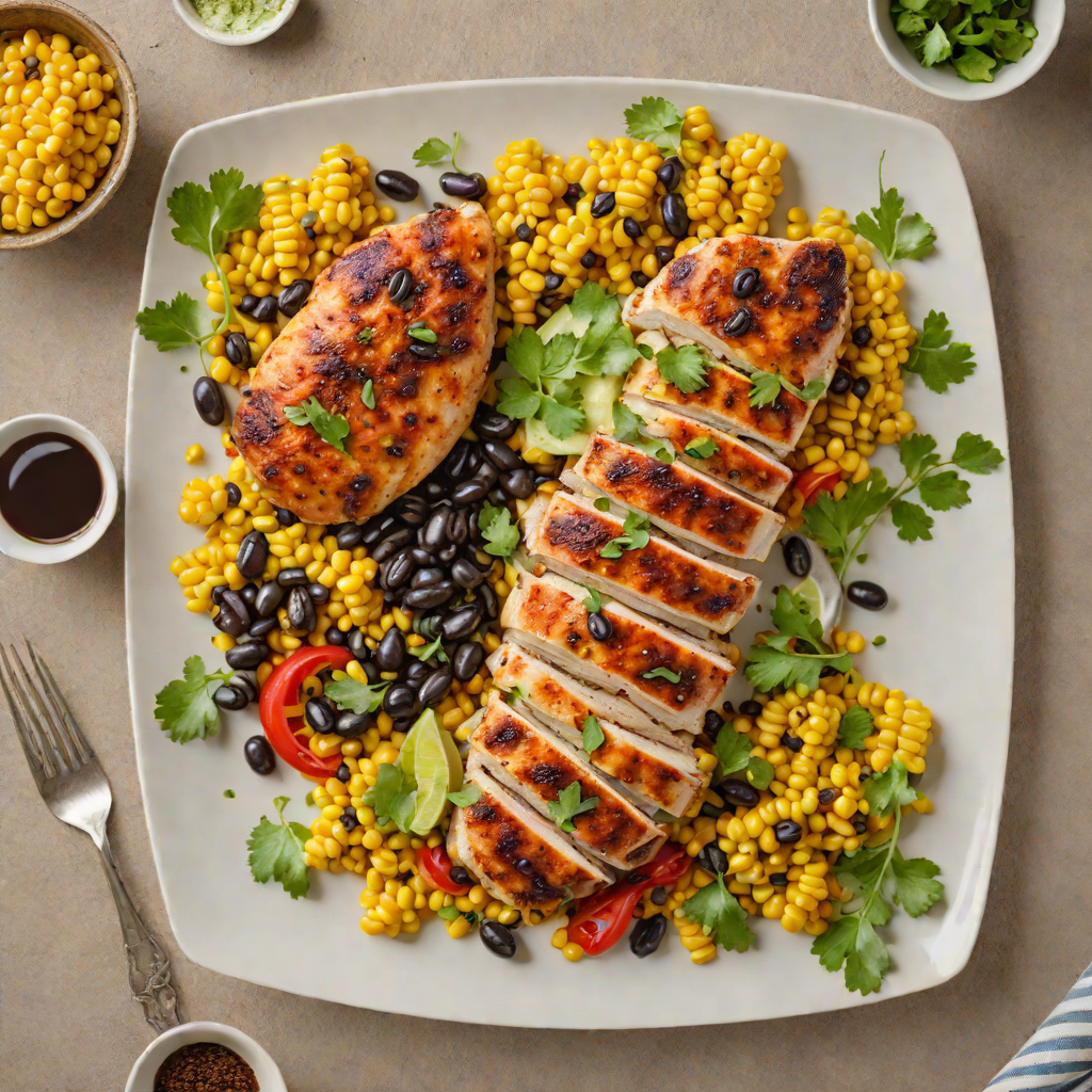 Sheet Pan Southwest-Spiced Chicken with Roasted Corn and Black Beans
