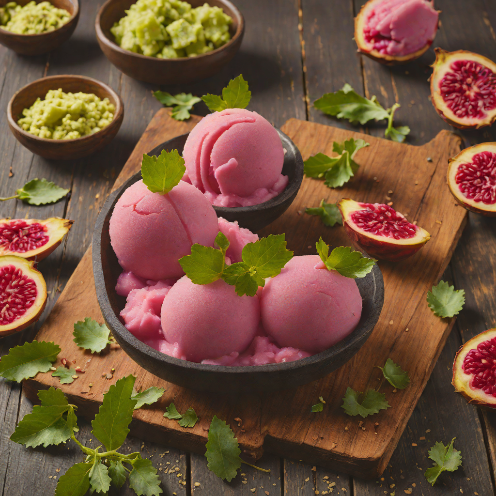 San Antonio-Inspired Prickly Pear Sorbet