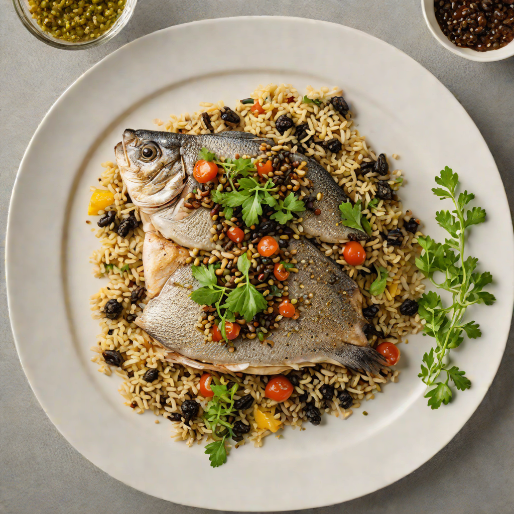 Pan-Seared Sea Bream with Olive Tapenade and Herbed Quinoa