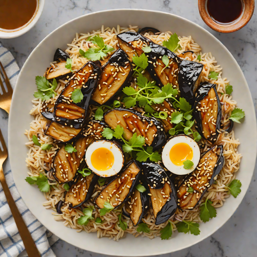 Instant Pot Miso-Glazed Eggplant Donburi