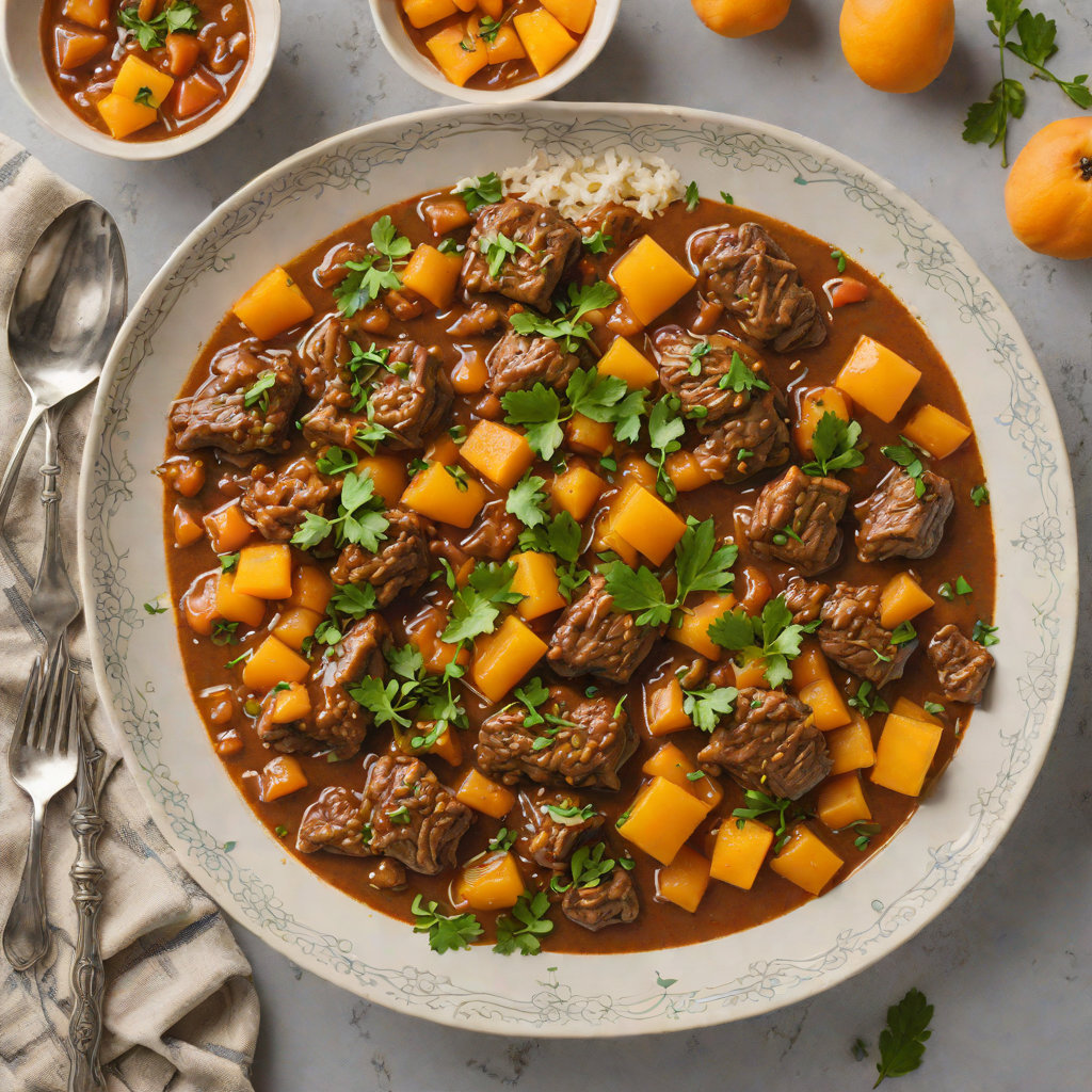 Instant Pot Moroccan-Spiced Lamb Stew with Apricots
