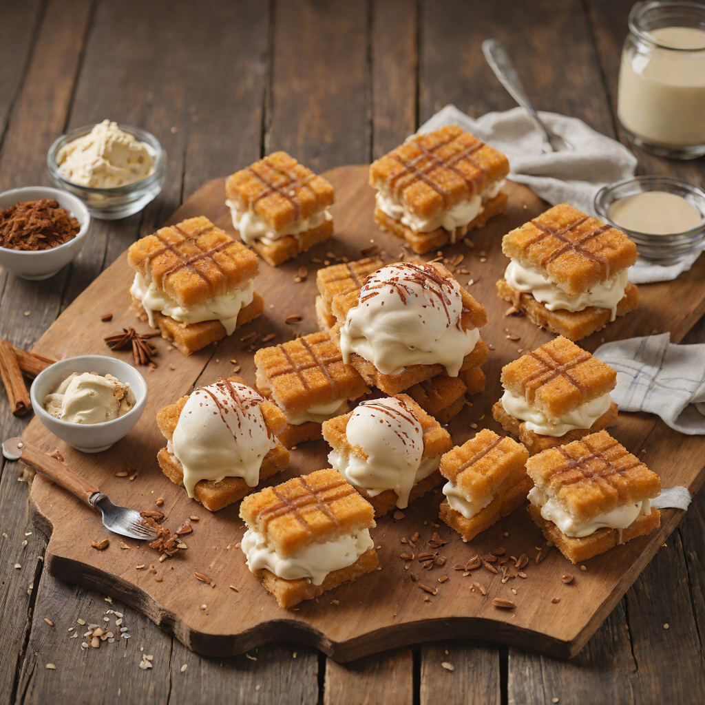 San Antonio-Inspired Cinnamon Churro Ice Cream Sandwiches