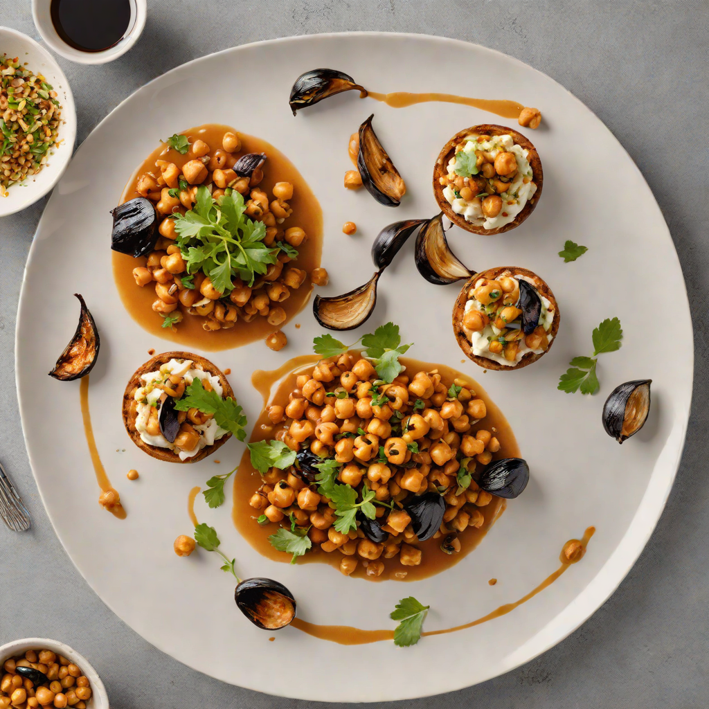 Mediterranean-Fusion Small Plates with Spiced Chickpeas and Charred Eggplant