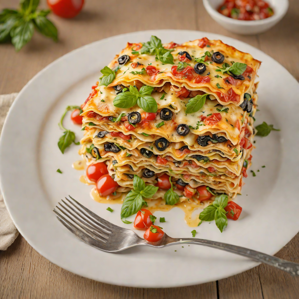 Four-Layer Mediterranean Vegetable Lasagna