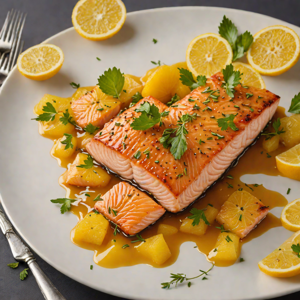 Quadruple Citrus and Honey Glazed Salmon