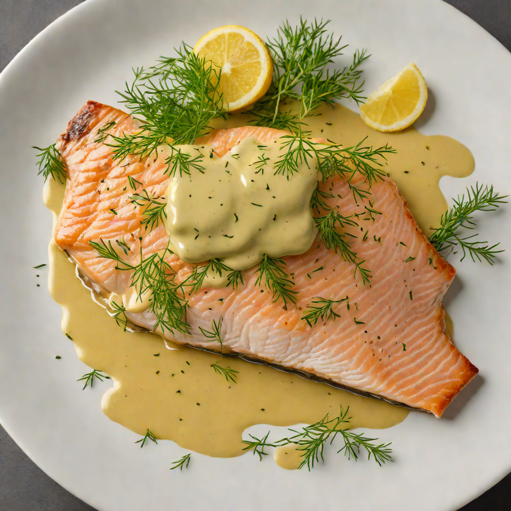 North Pole-Inspired Arctic Char with Dill and Mustard Sauce