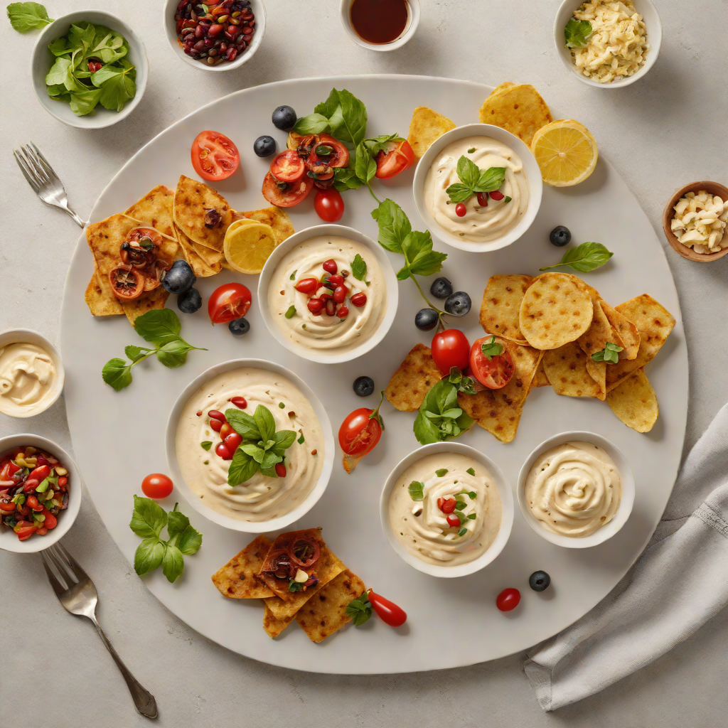 Mediterranean-Fusion Small Plates with Spiced Yogurt Dip