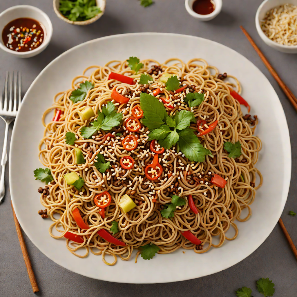 Spiced Tibetan Buckwheat Noodle Stir Fry