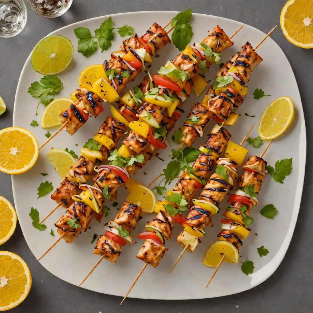 Tiki Torch-Inspired Spiced Citrus Chicken Skewers
