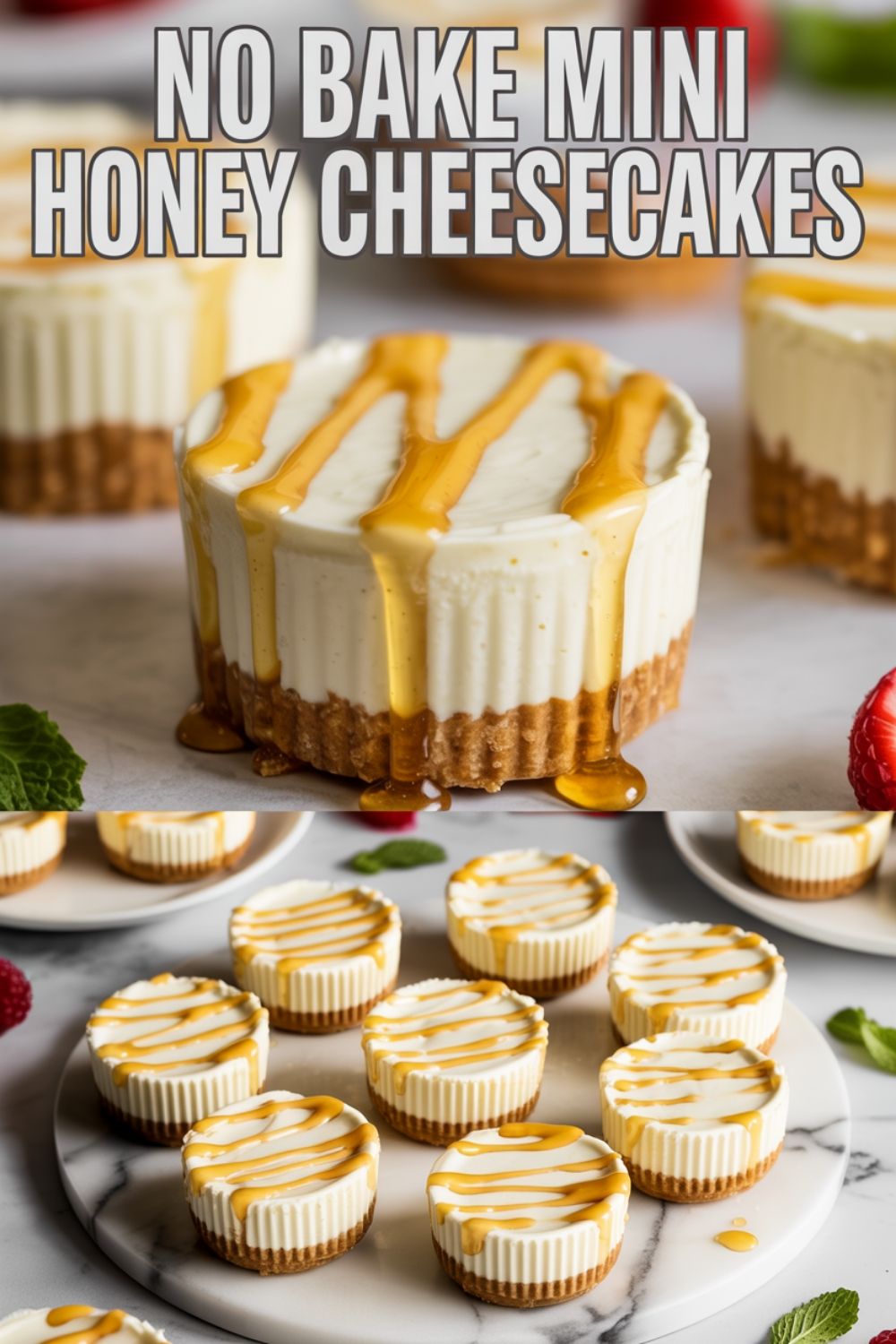 No-Bake Cinnamon Honey Cheesecake Cups