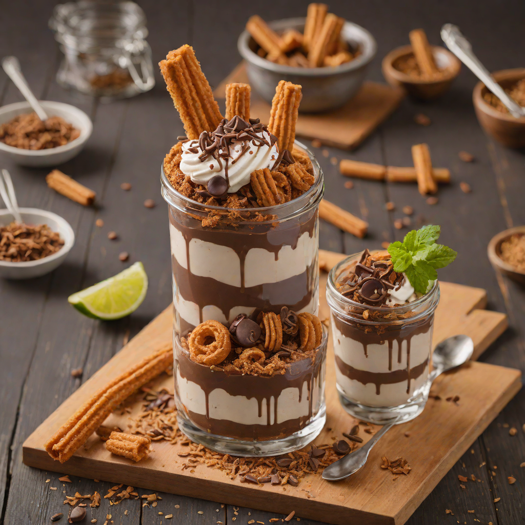 No-Bake Mexican Chocolate Churro Parfait