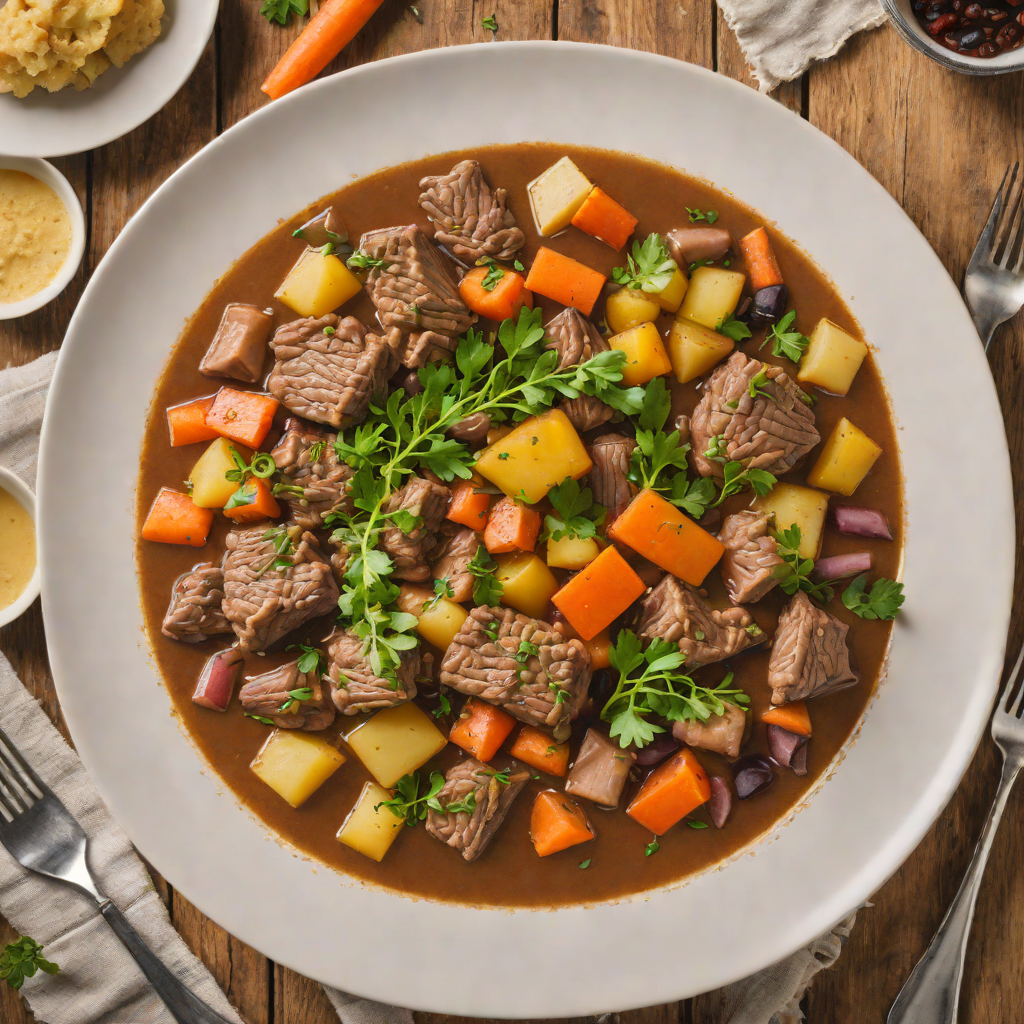 Slow Cooker Patagonian Lamb Stew with Root Vegetables