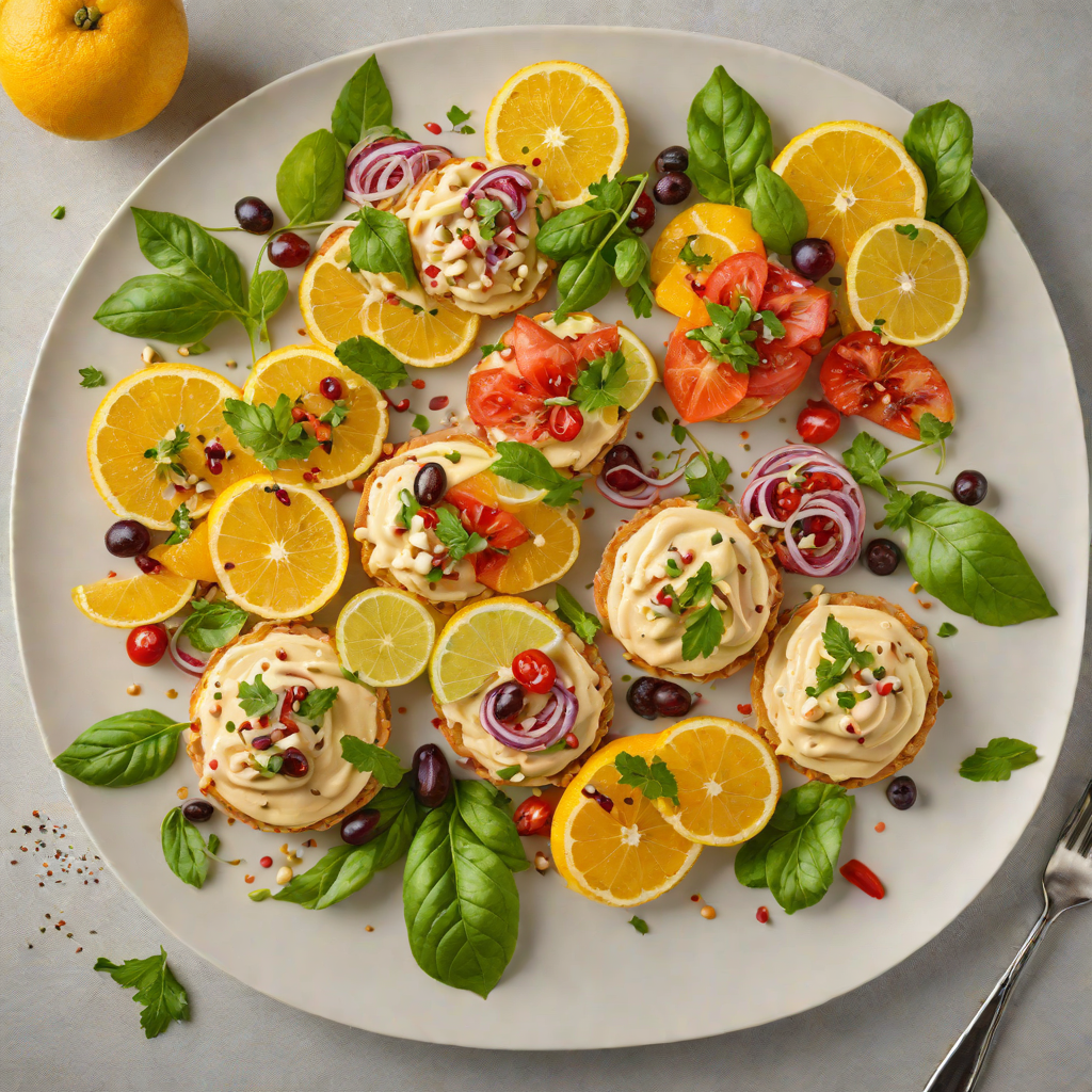 Mediterranean-Fusion Small Plates with Citrus-Tahini Dressing