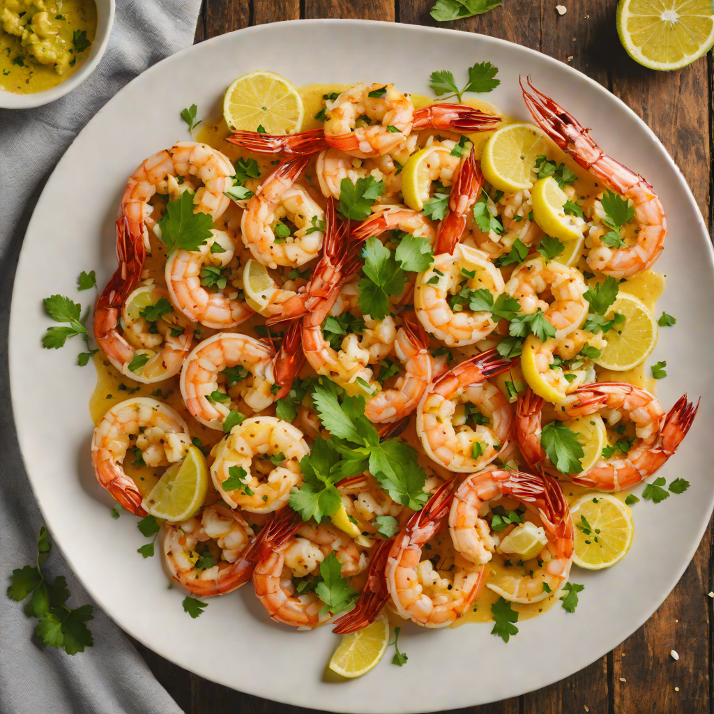 Sautéed Shrimp with Garlic and Texas Chili Lime Butter