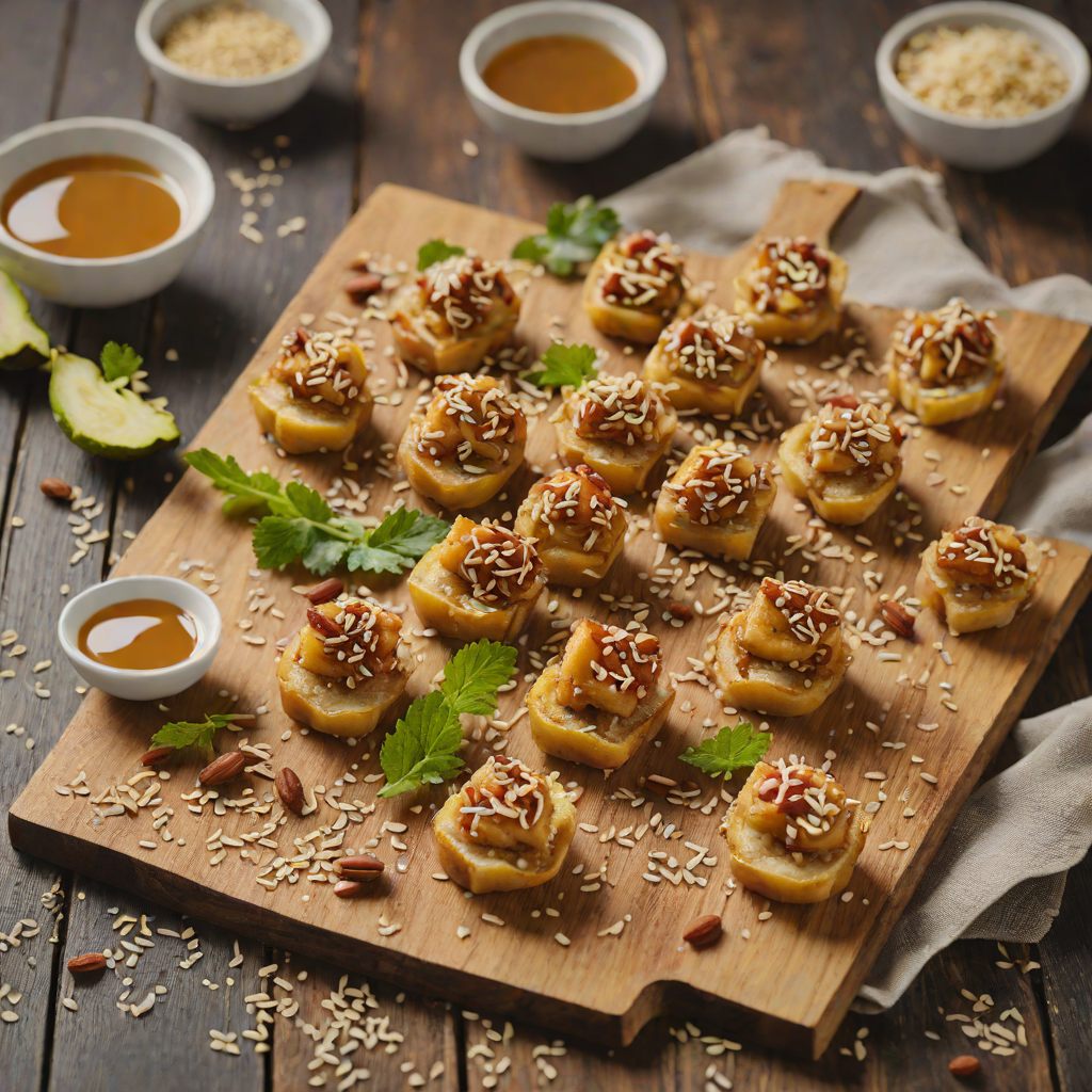 Honey-Sesame Roasted Banana Bites