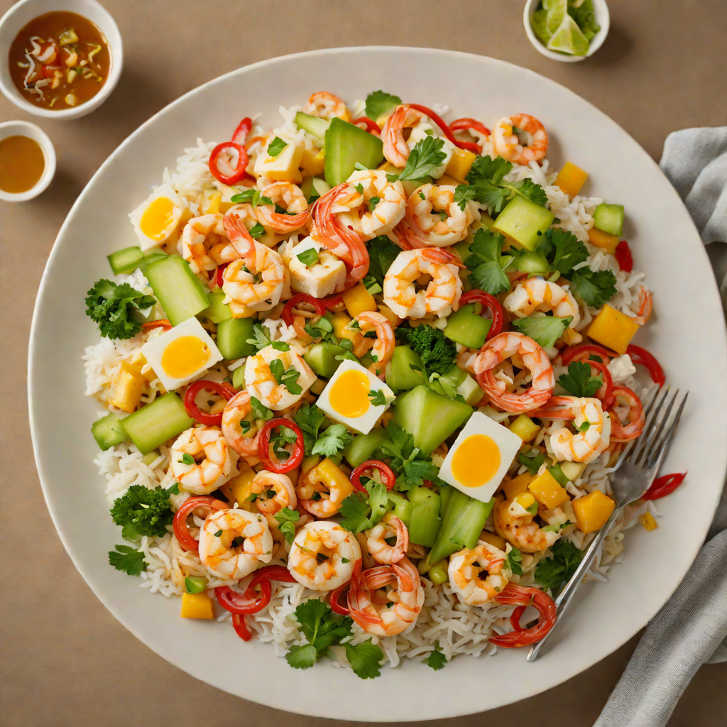 Cantonese Egg Tofu and Shrimp Stir-Fry with Ginger