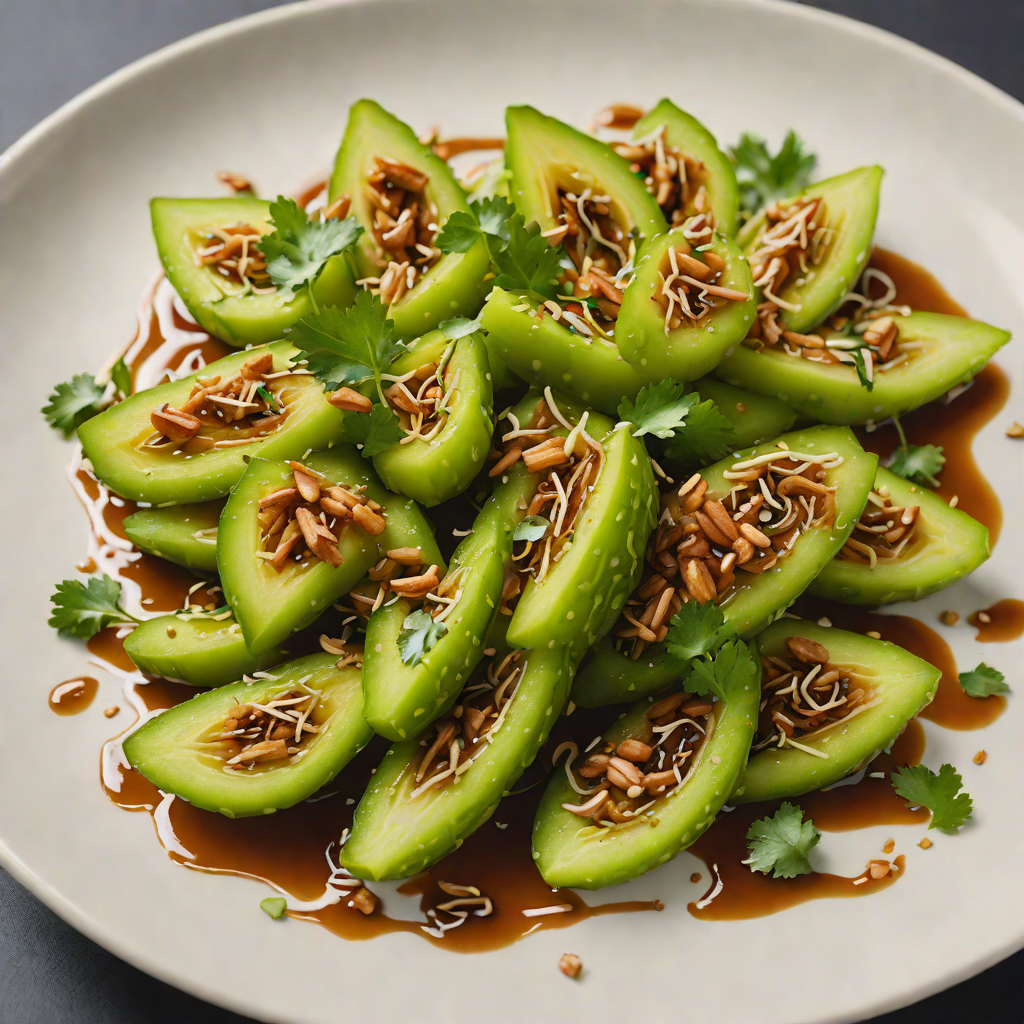 Slow-Braised Bitter Melon with Garlic and Soy Glaze