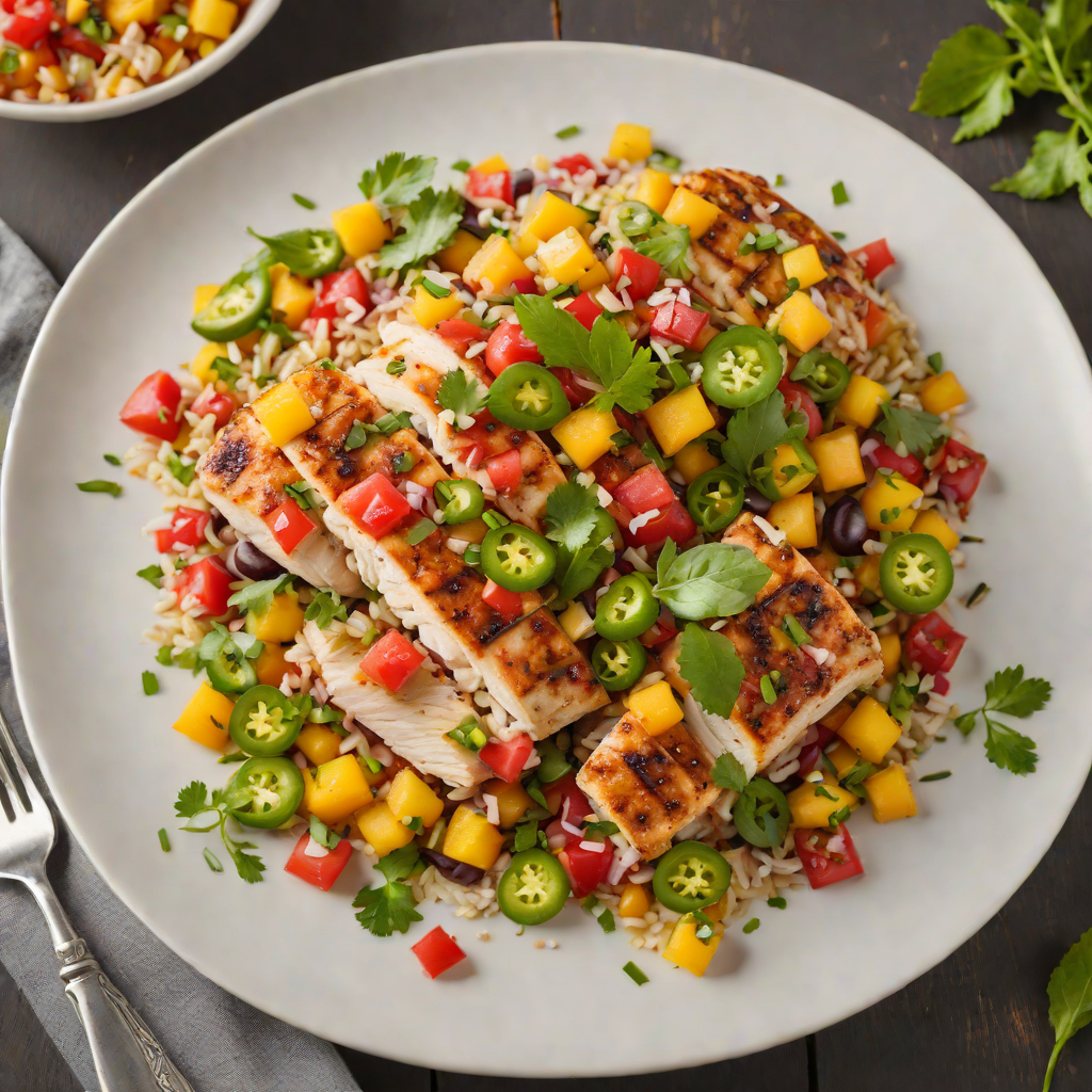 Pan-Seared Chicken with Texan Peach and Jalapeño Salsa