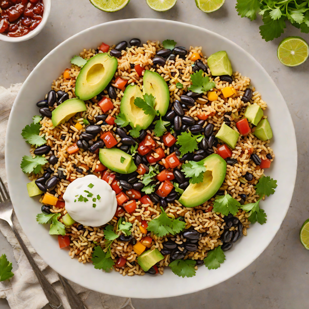Spiced Tex-Mex Black Bean and Quinoa Bowl