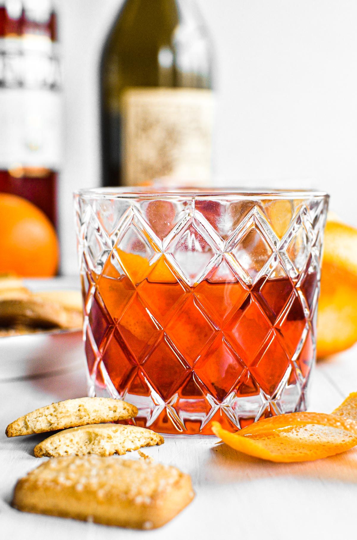 Spiced Rye Boulevardier with Orange Peel