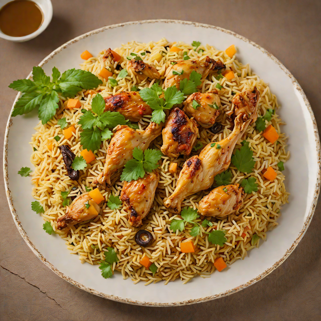 Wazwan-Style Chicken Yakhni Pulao