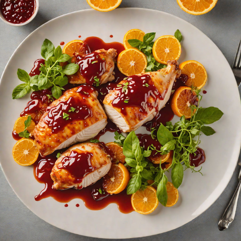 Pan-Seared Chicken with Blood Orange Glaze