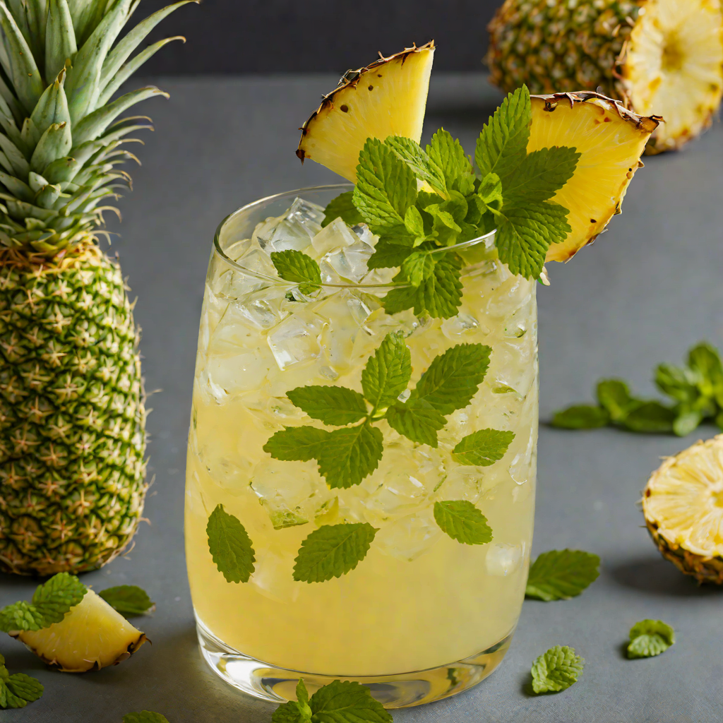 Tropical Pineapple-Mint Refresher