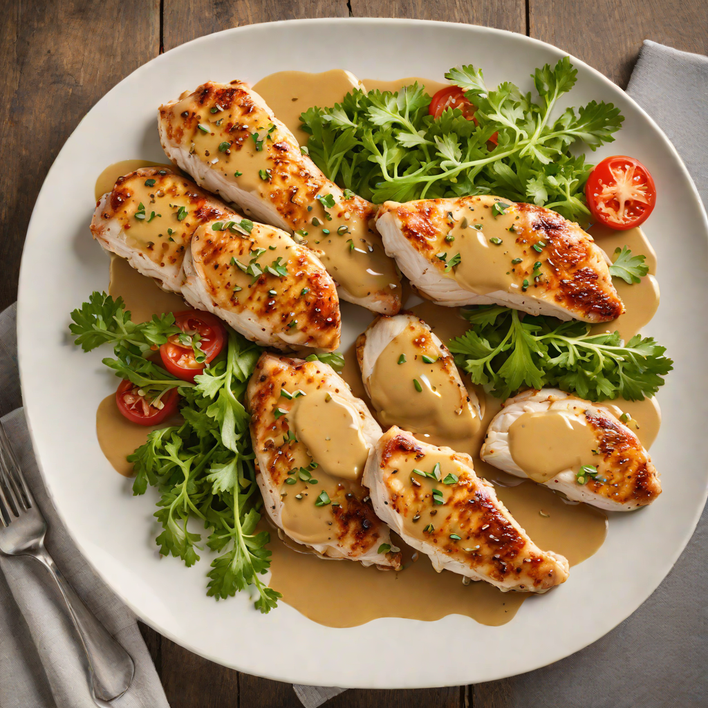 Sautéed Chicken Breasts with Honey-Mustard Glaze
