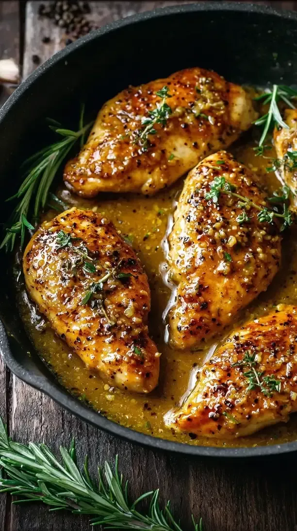 Pan-Seared Chicken Cutlets with Honey-Mustard Glaze