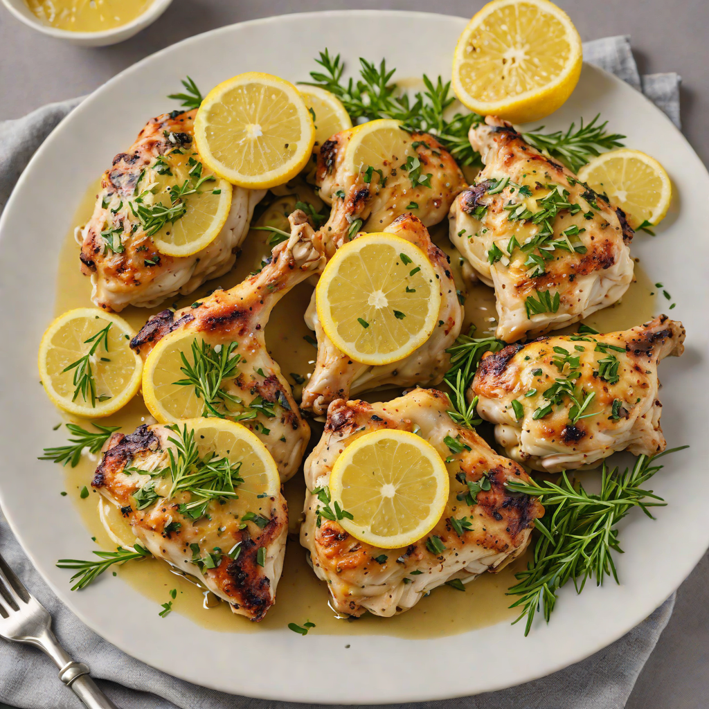 Sautéed Lemon Garlic Chicken Thighs with Herb Butter