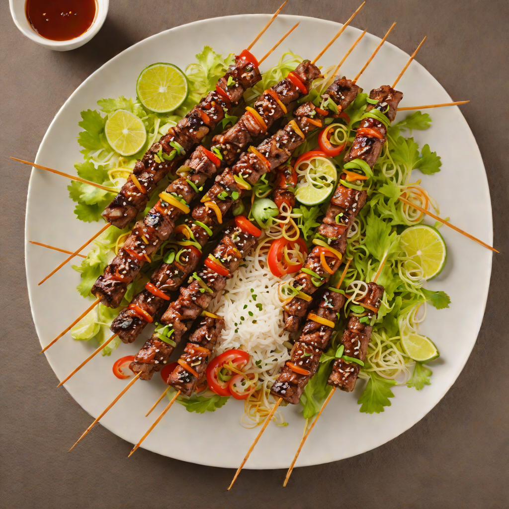 Korean-Inspired Grilled Beef Bulgogi Skewers