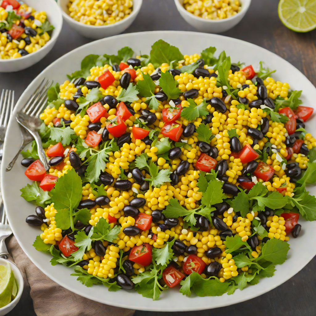 Jazz-Inspired Sweet Corn and Black Bean Salad with Lime Vinaigrette