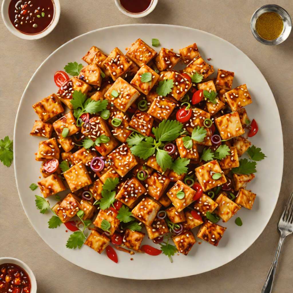 Sweet and Spicy Stir Fried Tofu