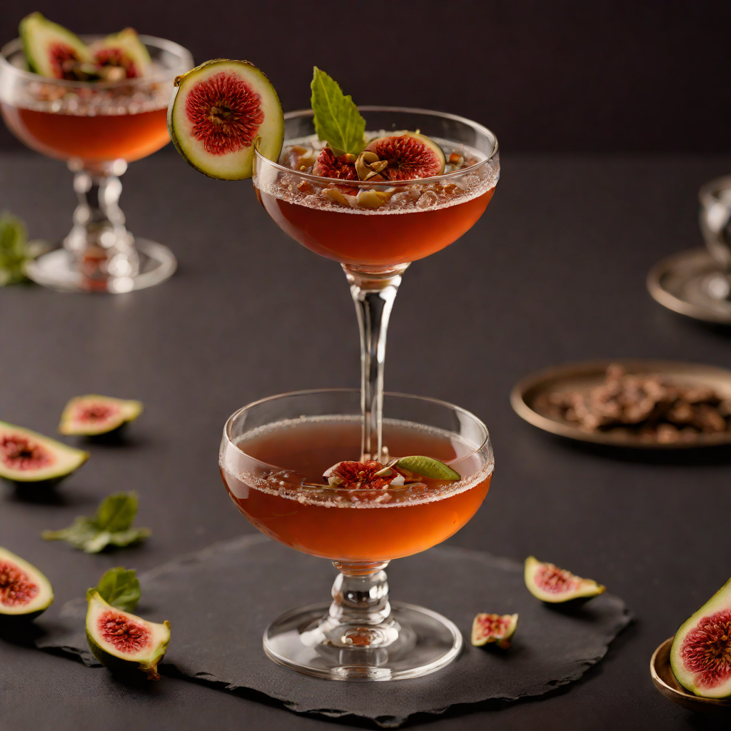Velvet Fig and Cognac Evening Cocktail