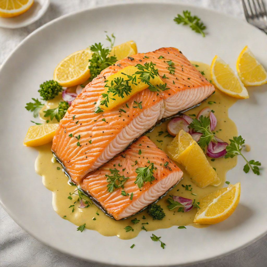 Pan-Seared Salmon with Citrus-Herb Sauce
