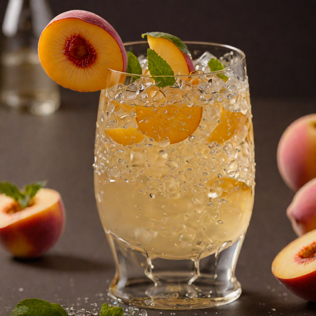 Sparkling Peach Vodka Cooler