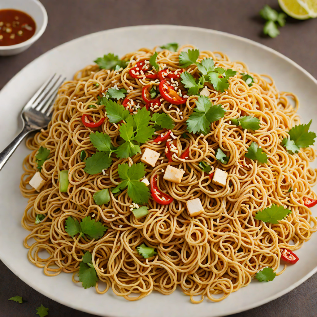 Quick Stir-Fried Spicy Garlic Noodles