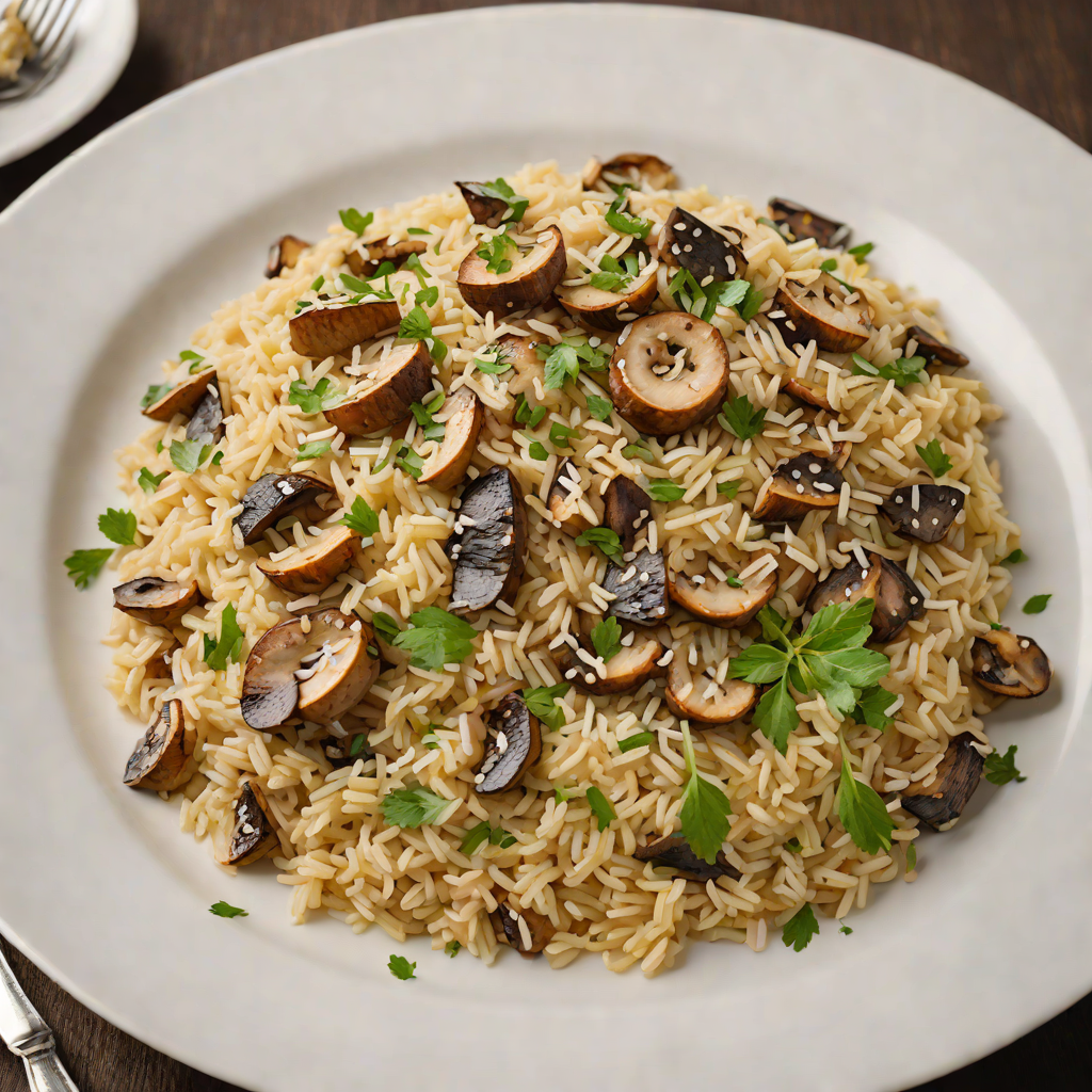 Michele’s Rustic Italian Mushroom Risotto with Parmesan