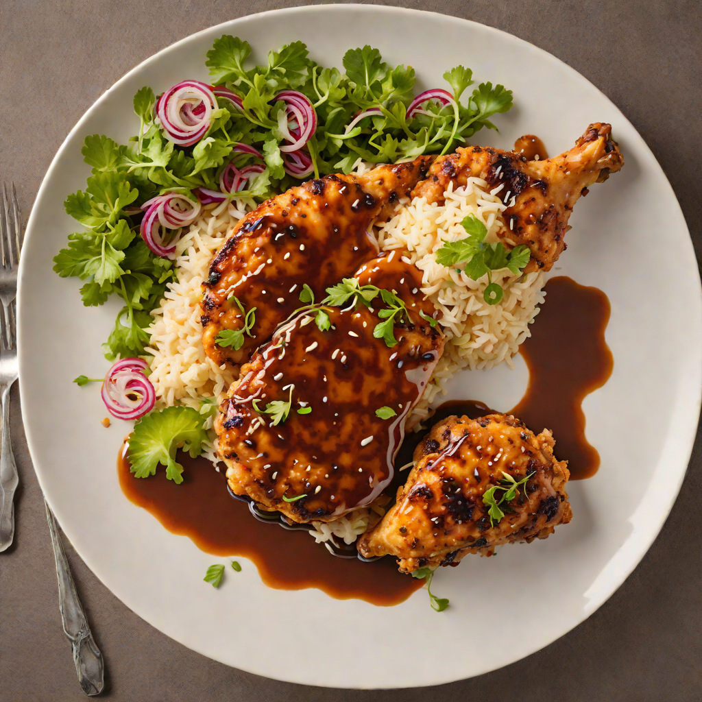 Grilled Ugali-Crusted Chicken with Tamarind Glaze