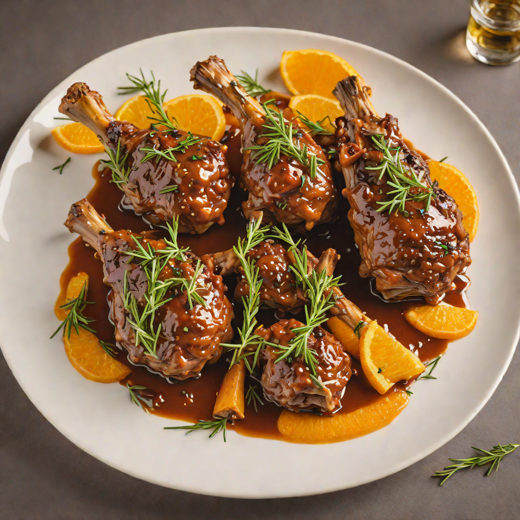 Slow-Braised Lamb Shanks with Bitter Orange and Rosemary