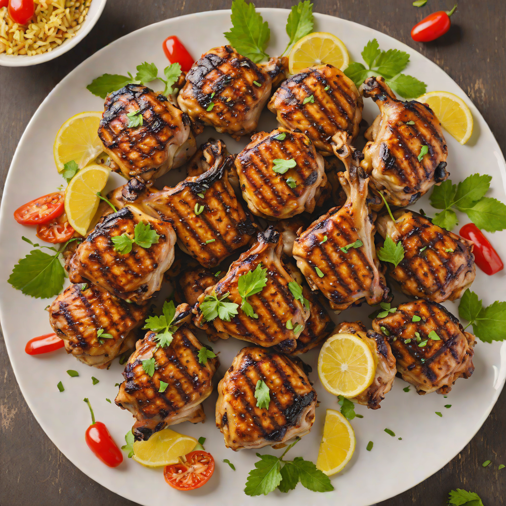 Jerk Marinated Grilled Chicken Thighs
