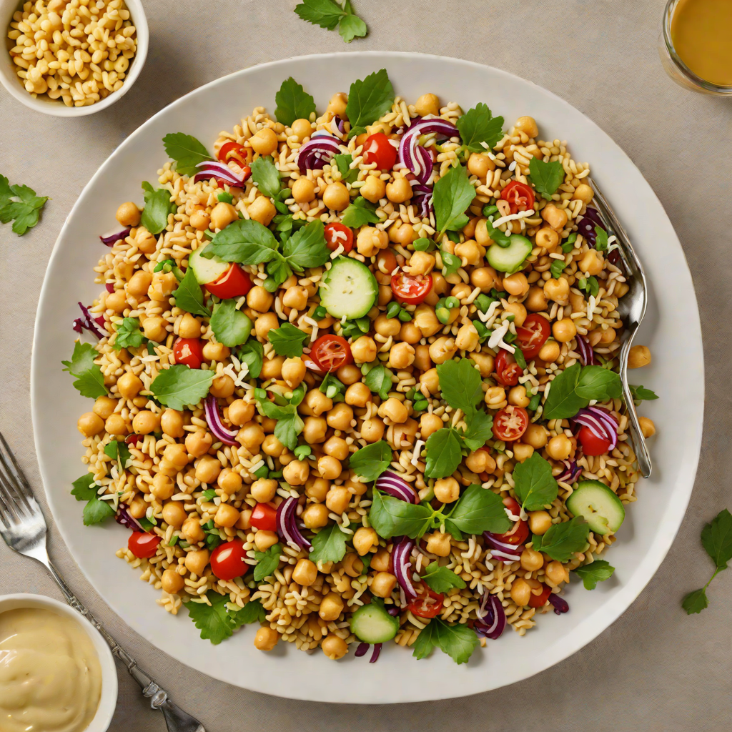 Gluten-Free Chickpea and Quinoa Salad with Tahini Dressing