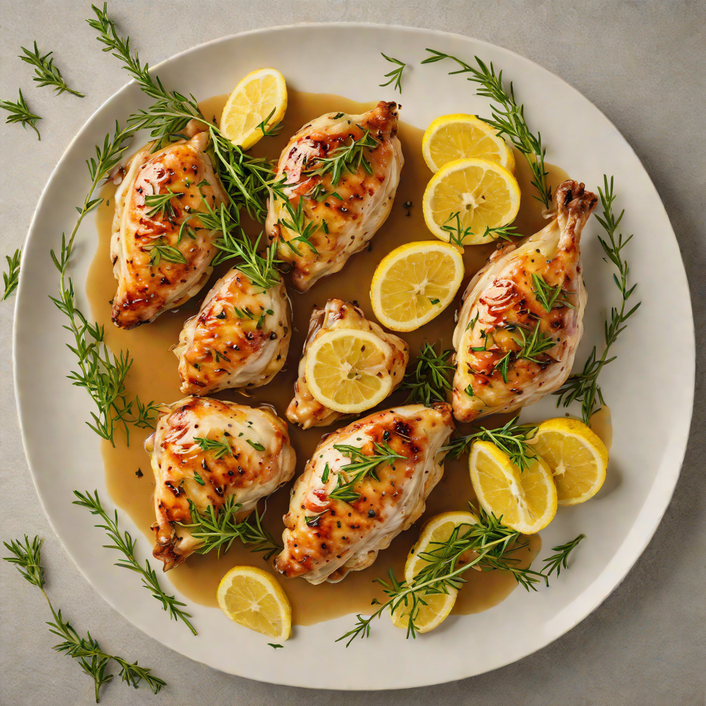 Sautéed Chicken with Honey-Lemon Glaze and Thyme