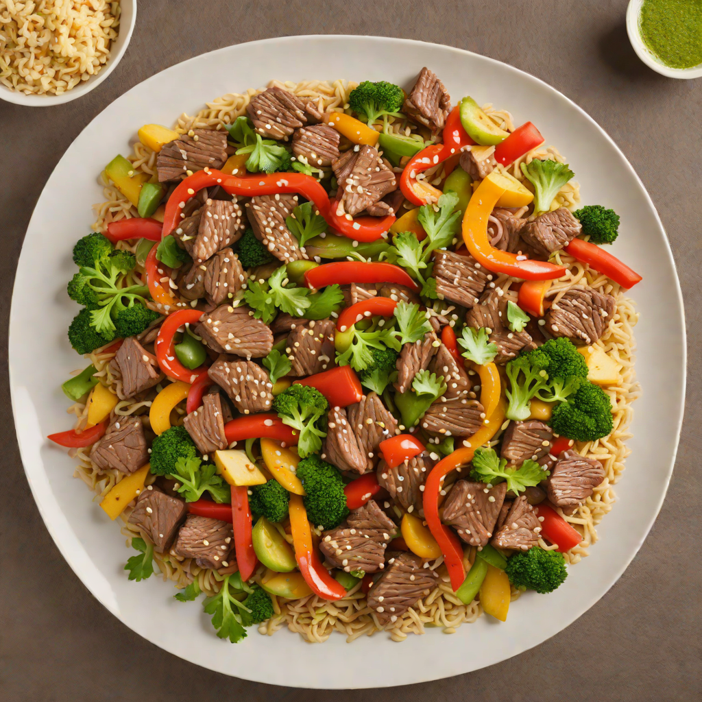 Beef and Vegetable Stir-Fry with Ginger-Coconut Sauce