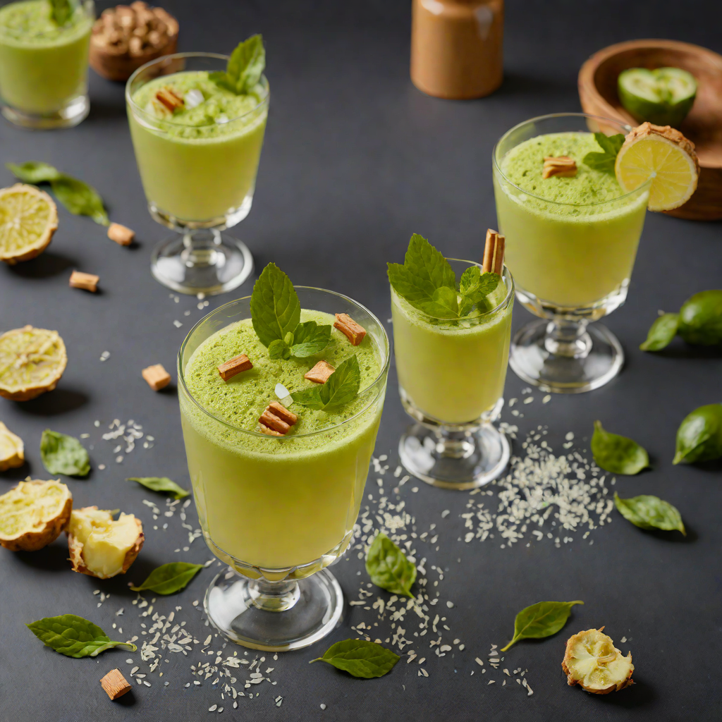 Honey-Ginger Matcha Fizz