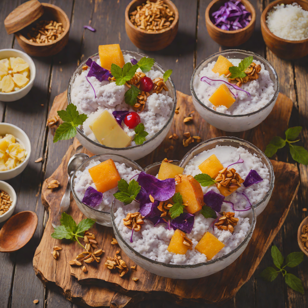 Halo-Halo with Purple Yam and Coconut Milk