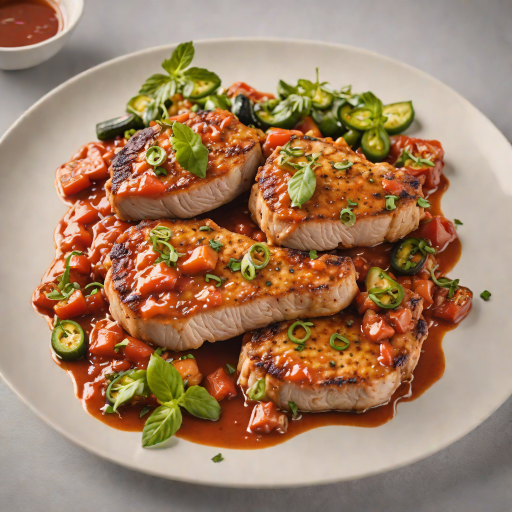 Pan-Seared Pork Chops with Smoky Jalapeño and Tomato Sauce