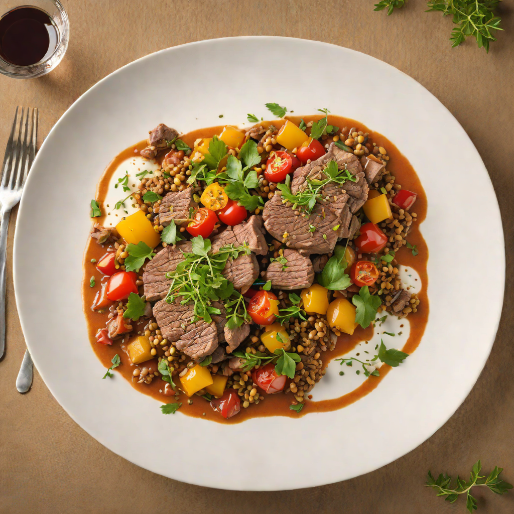 Slow-Cooked Lamb with Wattleseed and Bush Tomato Ragout