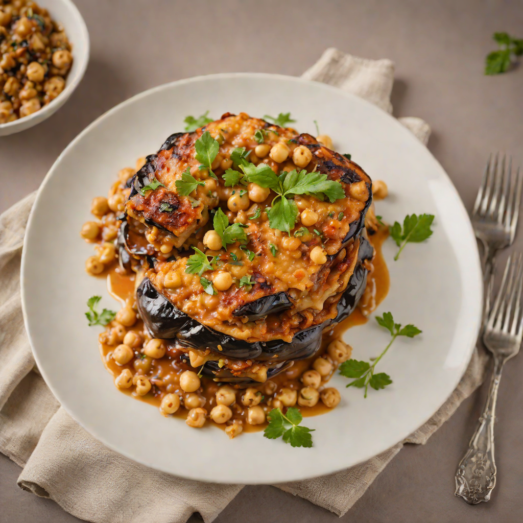 Slow-Simmered Eggplant and Chickpea Moussaka